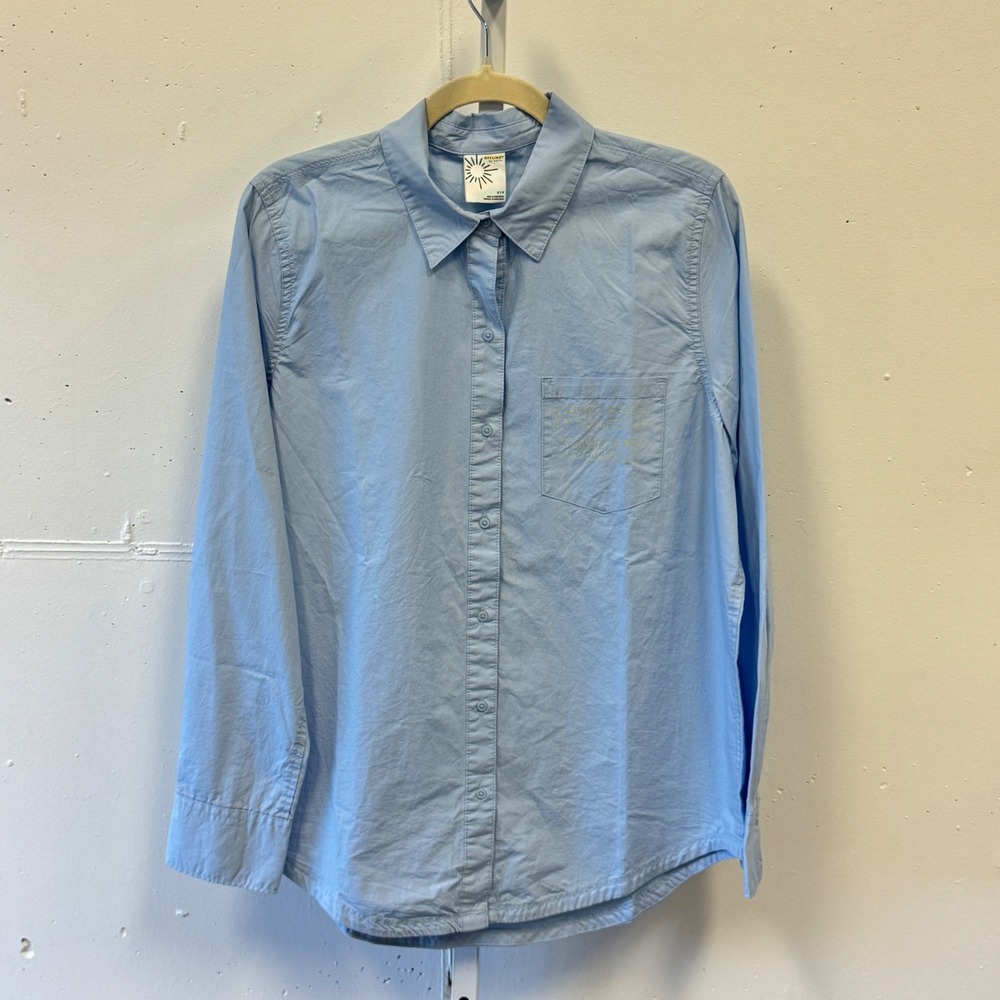 NWT OFFLINE by Aerie Women's First Pick Button Down Shirt Small 1302-2162 Blue
